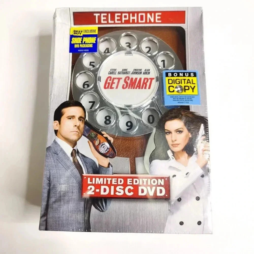 Get Smart DVD TELEPHONE Limited Edition 2-Disc DVD Set New Sealed Steve‎ Carell